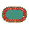 Flagship Carpets Craftsman Circle Multicolor Educational Rug for Kids Playroom, Nursery Room Mat, Home Learning Area, and Classroom Carpet, 10'6" x 13'2", Oval view 1