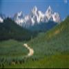Walls 360 Peel & Stick Wall Mural: Dirt Road Sawtooth National Recreation Area (36 in x 12 in) view 1
