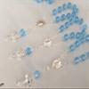 25 Pc Baptism Favors Mini Rosaries Blue with Silver Plated Accents/communion Favors Recuerditos De Bautismo/Christening Favors/Decenarios/Decades/Finger Rosaries view 4