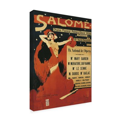 Trademark Fine Art Poster of Opera Salome 1910 Artwork by Richard Strauss, 18 by 24-Inch