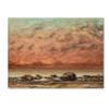 Trademark Fine Art The Black Rocks at Trouville Artwork by Gustave Courbet, 18 by 24-Inch view 1