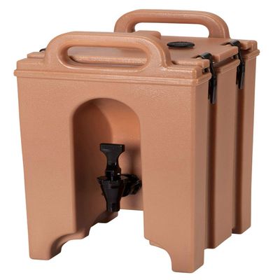 Cambro 100LCD157 Camtainer 1 Gallon Capacity Coffee Beige Case of 1