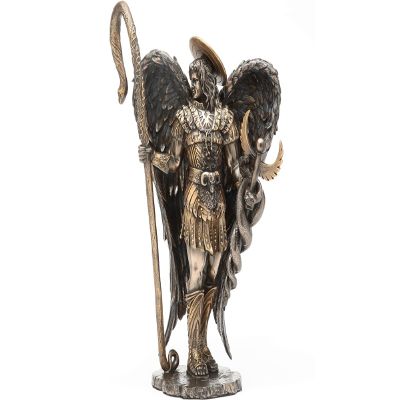11.75 Inch Saint Raphael in Warrior Pose with Sword Statue Figurine