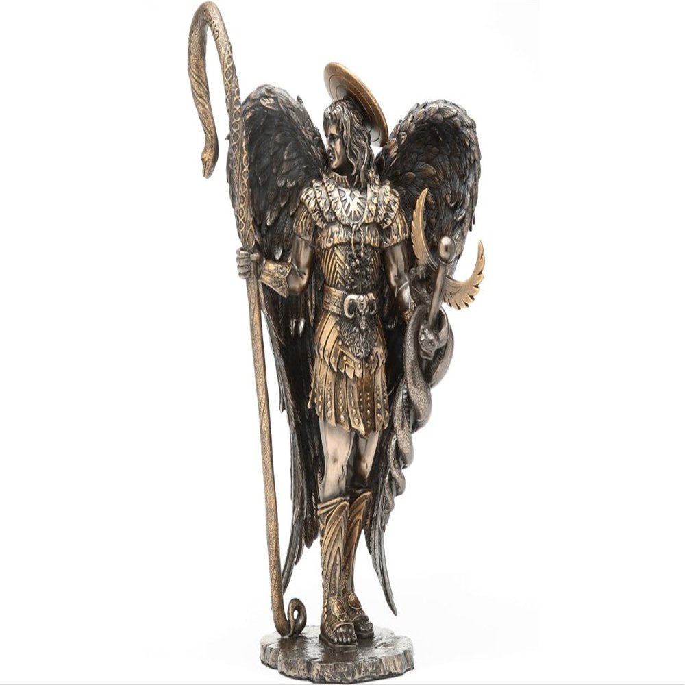 11.75 Inch Saint Raphael in Warrior Pose with Sword Statue Figurine