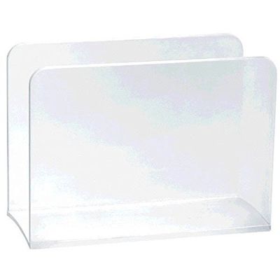 Amscan Classic Plastic Napkin Holder, 4" x 5 1/2", Clear