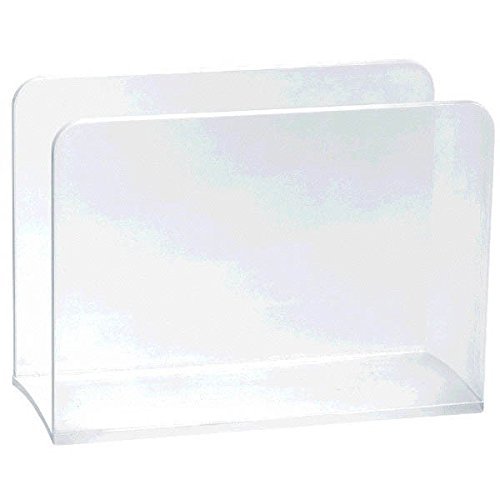 Amscan Classic Plastic Napkin Holder, 4" x 5 1/2", Clear