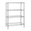 Quantum Storage Systems WR74-2454S Starter Kit Wire Shelves Stainless Steel 4 Shelves 74" H x 54" W x 24" D view 1