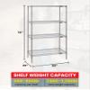 Quantum Storage Systems WR74-2454S Starter Kit Wire Shelves Stainless Steel 4 Shelves 74" H x 54" W x 24" D view 2