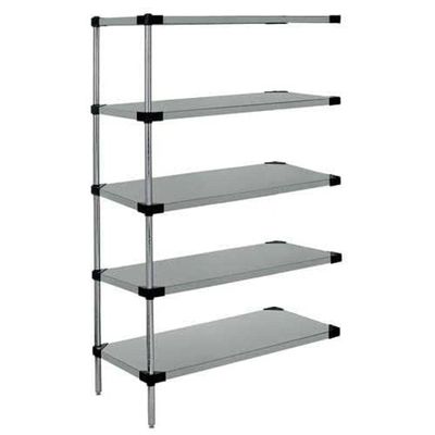 Quantum Storage Systems AD54-2124SG-5 Solid Shelves Add-On Kit for WR54-2124SG-5 Galvanized Steel 5 Shelves 54" H x 24" W x 21" D
