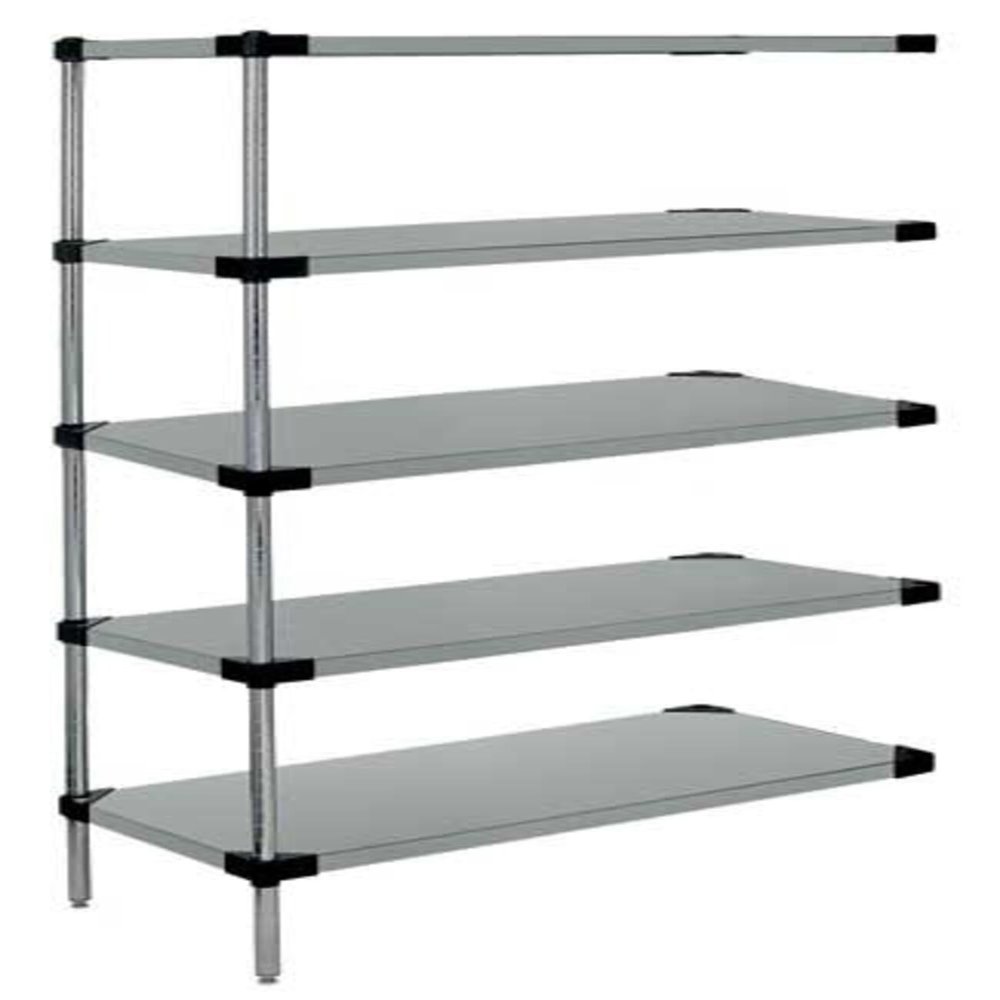 Quantum Storage Systems AD54-2136SG-5 Solid Shelves Add-On Kit for WR54-2136SG-5 Galvanized Steel 5 Shelves 54" H x 36" W x 21" D