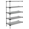 Quantum Storage Systems WRSAD5-86-2424SS Solid Shelves Add-On Kit for WRS5-86-2424SS Stainless Steel 5 Shelves 86" H x 24" W x 24" D view 1