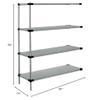 Quantum Storage Systems WRSAD4-54-1436SS Solid Shelves Add-On Kit for WRS4-54-1436SS Stainless Steel 4 Shelves 54" H x 36" W x 14" D view 2