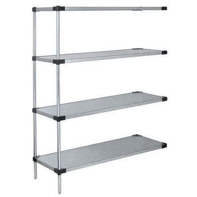 Quantum Storage Systems Galvanized 4 Solid Shelf ADD-ON KIT 63in