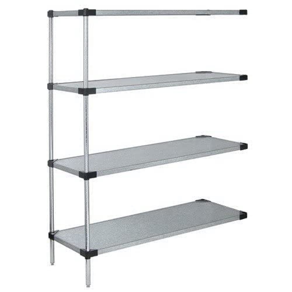 Quantum Storage Systems Galvanized 4 Solid Shelf ADD-ON KIT 63in