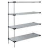 Quantum Storage Systems Galvanized 4 Solid Shelf ADD-ON KIT 63in view 1