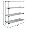Quantum Storage Systems Galvanized 4 Solid Shelf ADD-ON KIT 63in view 2