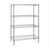Quantum Storage Systems WR63-2172S Starter Kit Wire Shelves Stainless Steel 4 Shelves 63" H x 72" W x 21" D view 1