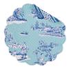 17" Round Quilted Placemat, Hampstead Toile, Set of 4 PCS view 1