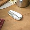 Aoyoshi 019753 Tea Spoon, Silver, W 1.6 x L 3.1 inches (4 x 7.9 cm), Stainless Steel Brown Plain Silver Plated, Made in Japan view 2