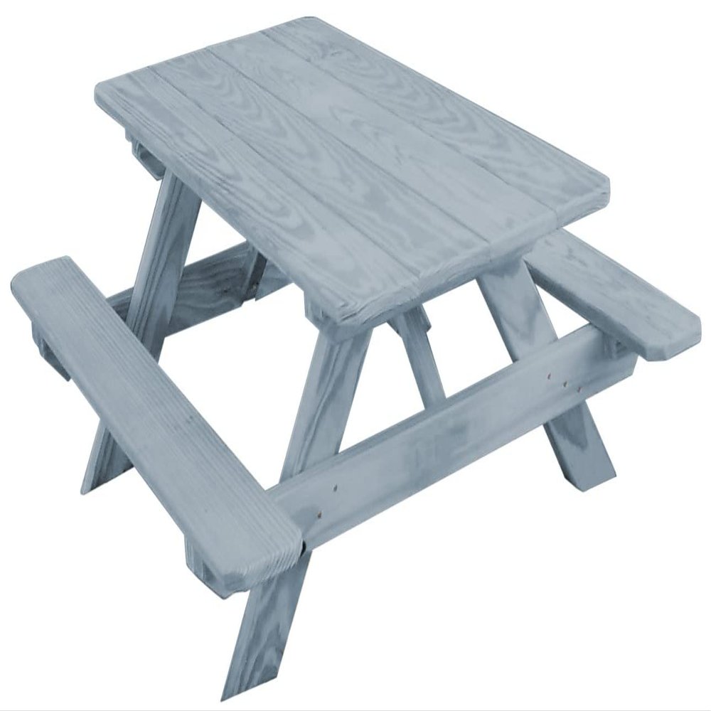 Furniture Barn USA -Child's Picnic Table, Gray Stain