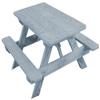 Furniture Barn USA -Child's Picnic Table, Gray Stain view 1