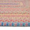 Capel Baby's Breath Pink 5' 0" X 8' 0" Concentric Rectangle Braided Rug view 4
