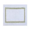 Better Trends 100% Cotton Hotel Collection Bath Mats, White & Sage Bath Mat - Tufted, Reversible & Absorbent & Machine Washable Bath Mats for Bathroom Floor, Shower & Sink, 24" x 40" view 2