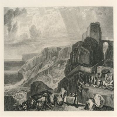 J & M. W. Turner Bow-and-Arrow Castle engraving