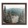 ArtToFrames 16x16 Inch Brown Picture Frame, This 1.00 Inch Custom Wood Poster Frame is Walnut - Comes with Foam Backing 3/16 inch and Regular Glass (FBPL0066-60823-YWAL-16x16) view 1