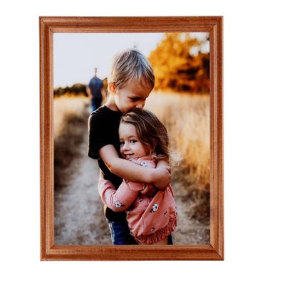 ArtToFrames 16x16 Inch Brown Picture Frame, This 1.00 Inch Custom Wood Poster Frame is Honey - Comes with Foam Backing 3/16 inch and Regular Glass (FBPL0066-60823-YHNY-16x16)