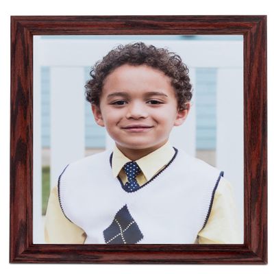 ArtToFrames 12x31 Inch Red Picture Frame, This 1.25 Inch Custom Wood Poster Frame is Cherry - Comes with Foam Backing 3/16 inch and Regular Acrylic (FBPL0066-59504-YCHY-12x31)