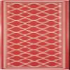 SAFAVIEH Washable Rug Outdoor Courtyard Collection - 2'3" x 20' Runner, Red & Bone, Non-Shedding & Easy Cleaning, Ideal for Patio, Entryway, Mudroom, Hallway, Kitchen (CY6918-248) view 2