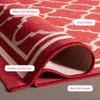 SAFAVIEH Washable Rug Outdoor Courtyard Collection - 2'3" x 20' Runner, Red & Bone, Non-Shedding & Easy Cleaning, Ideal for Patio, Entryway, Mudroom, Hallway, Kitchen (CY6918-248) view 3