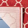 SAFAVIEH Washable Rug Outdoor Courtyard Collection - 2'3" x 20' Runner, Red & Bone, Non-Shedding & Easy Cleaning, Ideal for Patio, Entryway, Mudroom, Hallway, Kitchen (CY6918-248) view 4