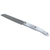CUTCO Model 3721 White (Pearl) Santoku Trimmer Knife with High Carbon Stainless 4-7/8"" Double-D serrated edge blade and 5 1/4" handle. view 1