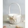 Wedding Collectibles "Starfish & Shell" Beach Wedding Flowergirl Basket: Basket Color: IVORY view 1