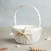 Wedding Collectibles "Starfish & Shell" Beach Wedding Flowergirl Basket: Basket Color: IVORY view 3