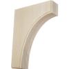 Ekena Millwork BKTW02X06X08CVRW Clarksville Wood Brackets, 1 3/4"W x 6"D x 8"H , Rubberwood view 1