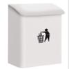 Arregui M283312 E-6101 Wall-Mounted Bin, Colour: White view 1