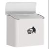 Arregui M283312 E-6101 Wall-Mounted Bin, Colour: White view 2