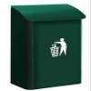 Arregui M283313 E-6103 Wall-Mounted Bin, Colour Green view 1