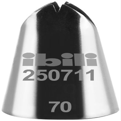 IBILI Leaves Piping Nozzle, Stainless Steel, Silver, 11 mm