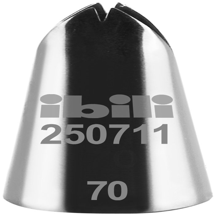 IBILI Leaves Piping Nozzle, Stainless Steel, Silver, 11 mm