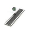 ACU Precision Sheet Metal 0100-24 Surface Mount Drip Tray, No Drain, Stainless Steel, # 4 Brushed Finish, 5" x 24" x 3/4", Silver view 1