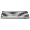 ACU Precision Sheet Metal 0100-24 Surface Mount Drip Tray, No Drain, Stainless Steel, # 4 Brushed Finish, 5" x 24" x 3/4", Silver view 3