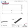 ACU Precision Sheet Metal 0100-24 Surface Mount Drip Tray, No Drain, Stainless Steel, # 4 Brushed Finish, 5" x 24" x 3/4", Silver view 4