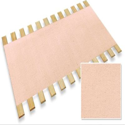 The Furniture Cove Full Size Custom Bed Slats With Light Pink Canvas Material -Help Support Your Box Spring and Mattress