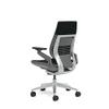 Steelcase Gesture Office Chair - Cogent: Connect Licorice Fabric, Low Seat Height, Wrapped Back, Light on Dark Frame, Lumbar Support view 1
