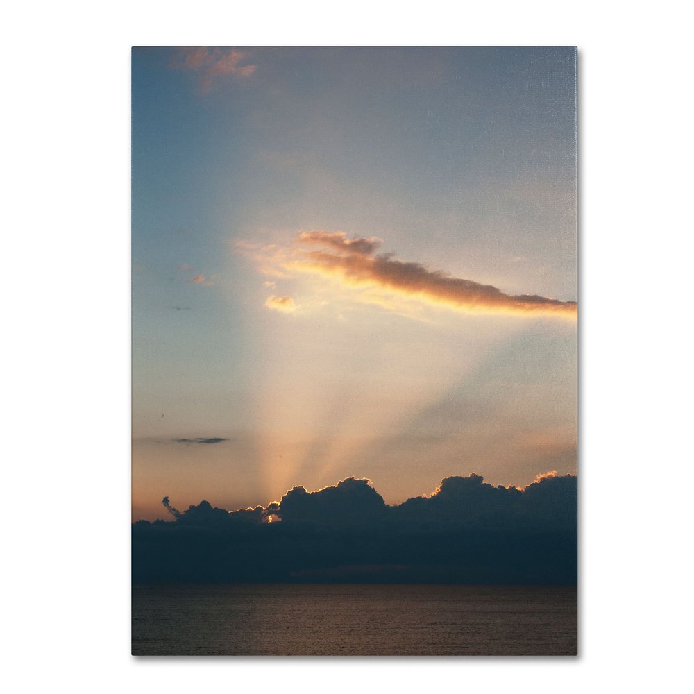 Trademark Fine Art "Inspiration Sunset" Artwork by Kurt Shaffer, 18 by 24-Inch