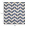 SAFAVIEH Washable Rug Outdoor Courtyard Collection - 7'10" Square, Blue & Beige, Non-Shedding & Easy Cleaning, Ideal for Patio, Backyard, Mudroom (CY6245-243) view 2